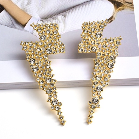 Red Lightning Earrings - Picture 9 of 11